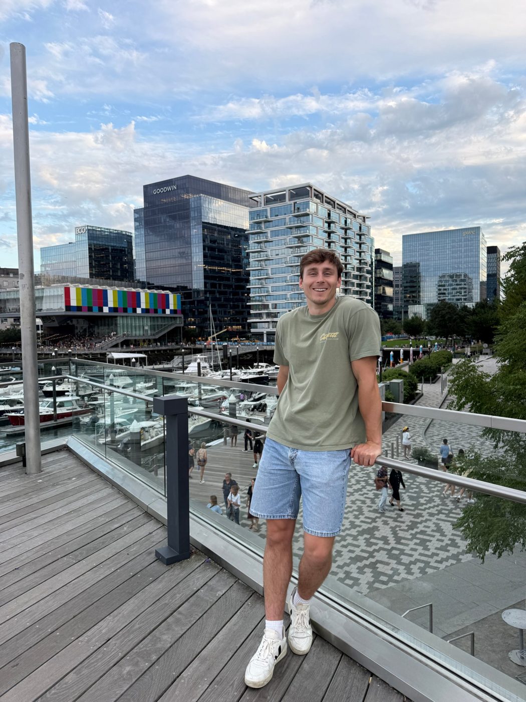 Ethan on the Boston waterfront